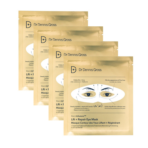 Dr Dennis Gross DermInfusions Lift + Repair Eye Mask, 4 sheets