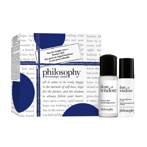 Philosophy Dermatologic Wisdom Gift Set Duo on white background