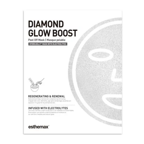 Esthemax Diamond Glow Boost Hydrojelly, 1 set Esthemax Diamond Glow Boost Hydrojelly on white background