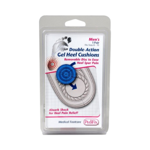 Pedifix Double-Action Gel Heel Cushions - Mens on white background