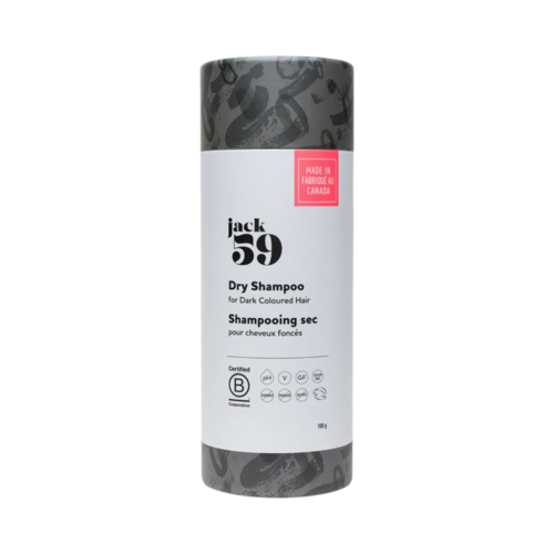 jack 59 Dry Shampoo - Dark on white background