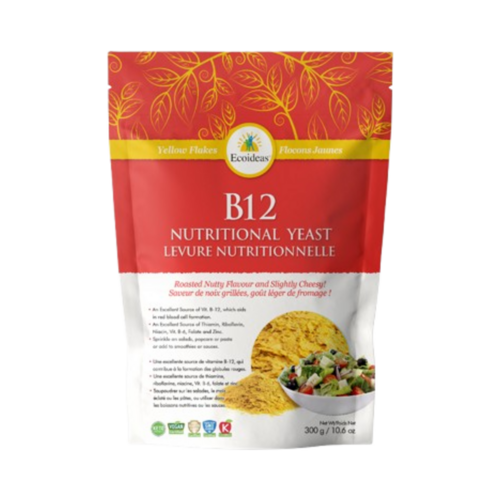 Ecoideas Ecoideas Nutritional Yeast with B12, 300g/10.58 oz Ecoideas Ecoideas Nutritional Yeast with B12 on white background