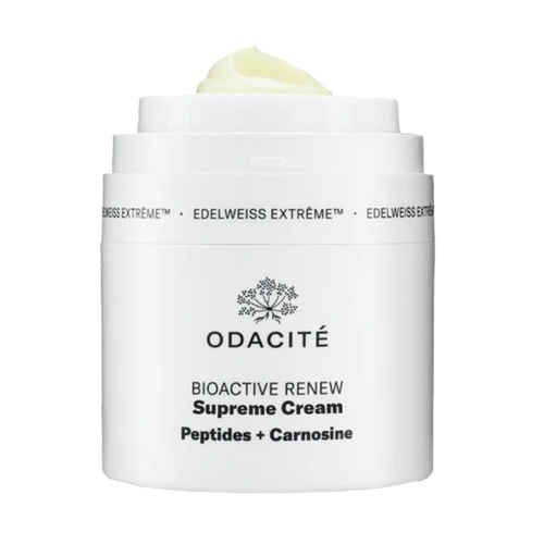 Odacite Edelweiss Extreme Bioactive Renew Supreme Cream on white background