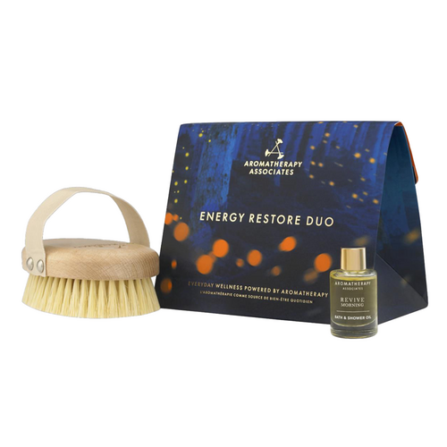 Aromatherapy Associates Energy Restore Duo on white background