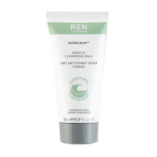 Ren Evercalm Gentle Cleansing Milk on white background