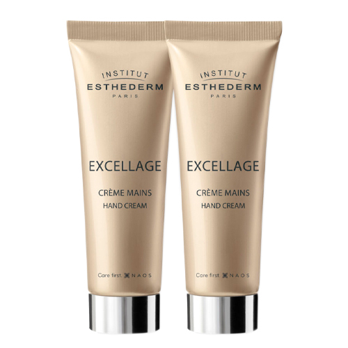 Institut Esthederm Excellage Hand Cream Duo on white background