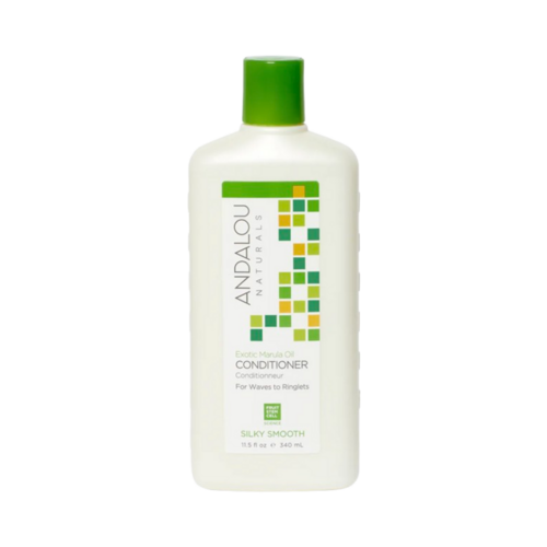 Andalou Naturals Exotic Marula Oil Silky Smooth Conditioner on white background