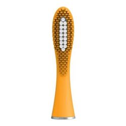 ISSA mini Hybrid Replacement Brush Head - Mango Tango on white background