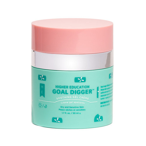Higher Education Goal Digger Soothing Gel Creme on white background