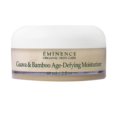 Eminence Organics Guava and Bamboo Age-Defying Moisturizer on white background
