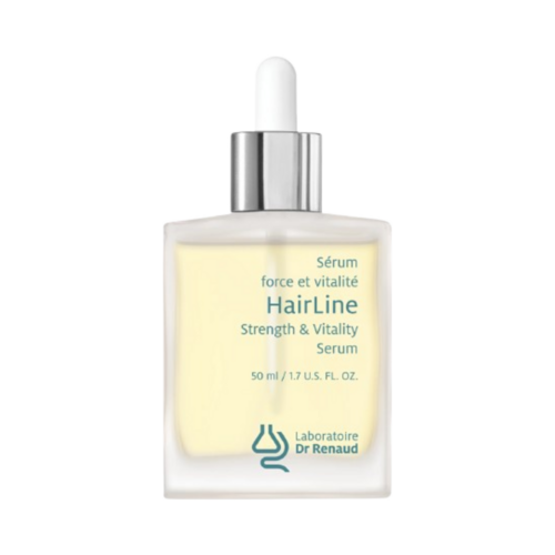 Dr Renaud HairLine Strength and Vitality Serum on white background