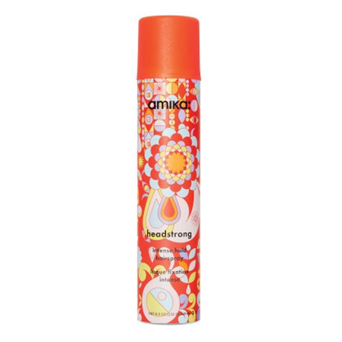 Amika Headstrong Intense Hold Hairspray on white background