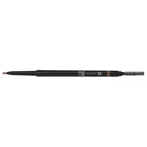 RVB Lab High Definition Automatic Brow Pencil - 32 Dark Brown on white background