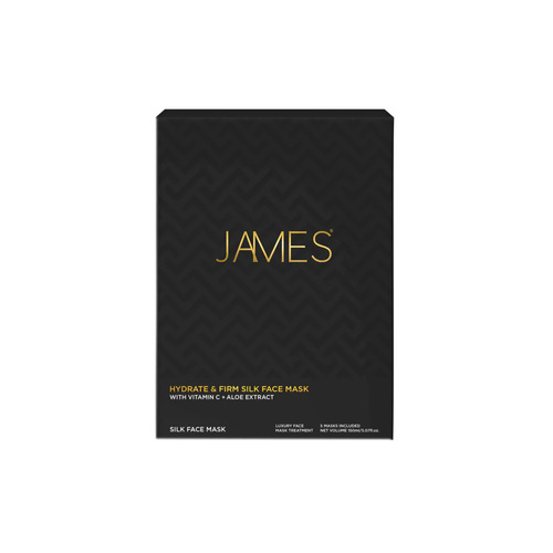 James Cosmetics Hydrate and Firm Silk Face Mask, 5 pieces James Cosmetics Hydrate and Firm Silk Face Mask on white background