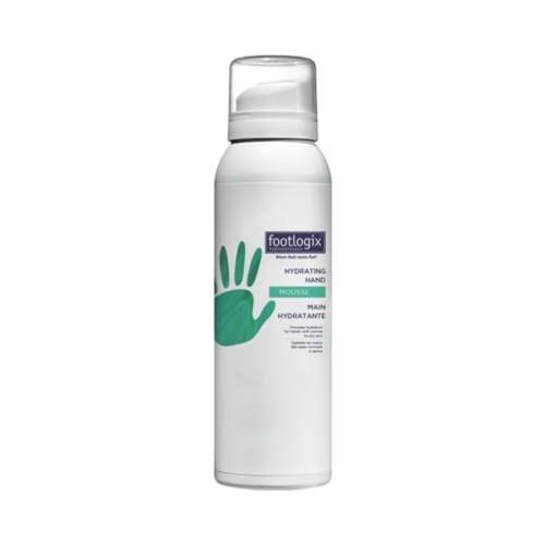 Footlogix Hydratinig Hand Mousse on white background