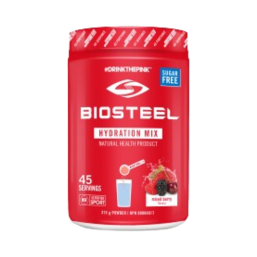 BioSteel Hydration Mix Mixed Berry on white background