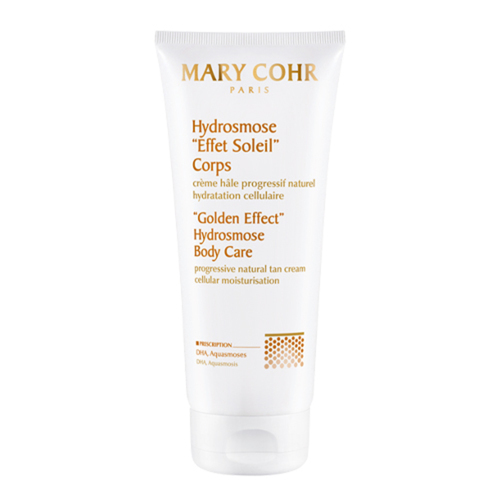 Mary Cohr Hydrosmose Body Care Golden Effect on white background