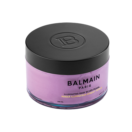 BALMAIN Paris Hair Couture Illuminating Mask Sliver Pearl on white background