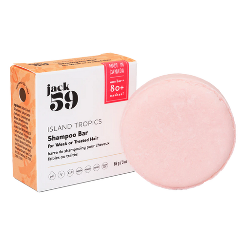 jack 59 Island Tropics Shampoo Bar on white background