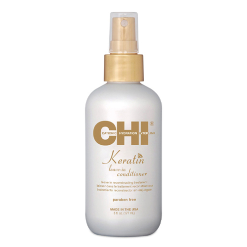 CHI Keratin Weightless Leave-In Conditioner Spray on white background
