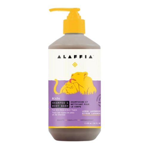Flora Kids Shampoo and Body Wash - Lemon-Lavender on white background