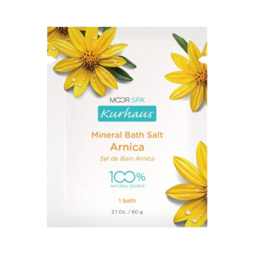 Moor Spa Kurhaus Arnica Bath Salts, 350g/12.35 oz Moor Spa Kurhaus Arnica Bath Salts on white background