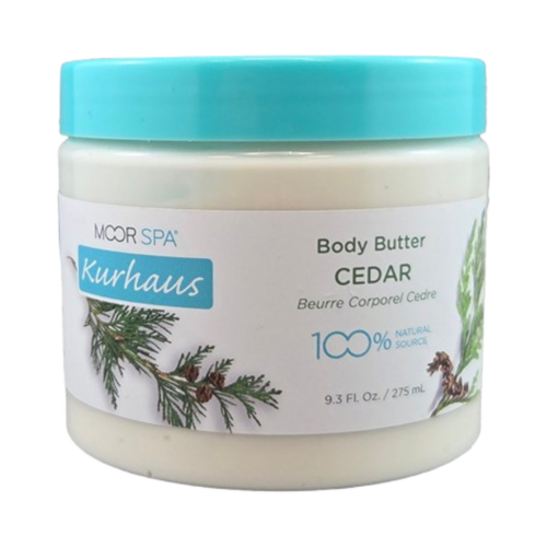 Moor Spa Kurhaus Cedar Body Butter, 275ml/9.3 fl oz Moor Spa Kurhaus Cedar Body Butter on white background