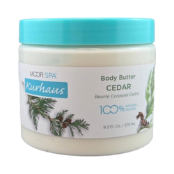 Kurhaus Cedar Body Butter on white background