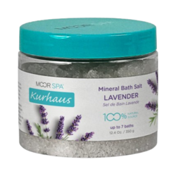 Kurhaus Lavender Bath Salts on white background