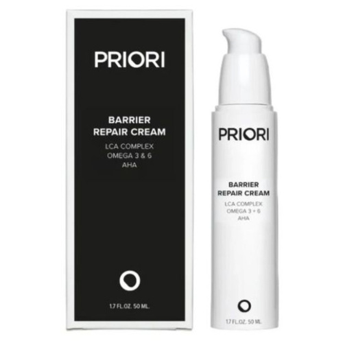 Priori LCA Barrier Repair Cream on white background