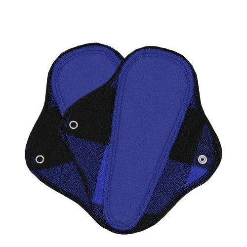 Lunapads Thong Pantyliners - Black on white background