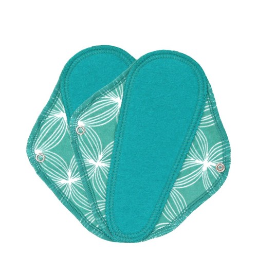 Lunapads Thong Pantyliners - Black on white background