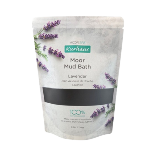Moor Spa Kurhaus Lavender Moor Mud Bath on white background