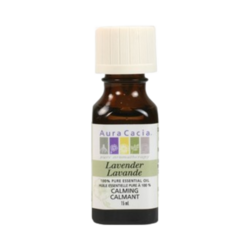 Lavender Oil on white background