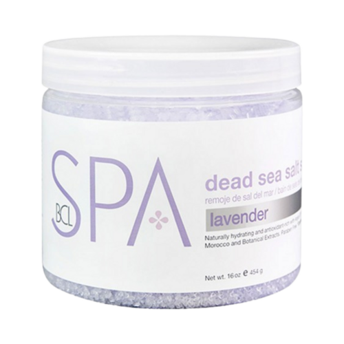 BCL Spa Lavender Salt Soak, 454g/16.01 oz BCL Spa Lavender Salt Soak on white background