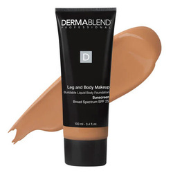 Leg and Body Makeup - 45N Medium Bronze on white background