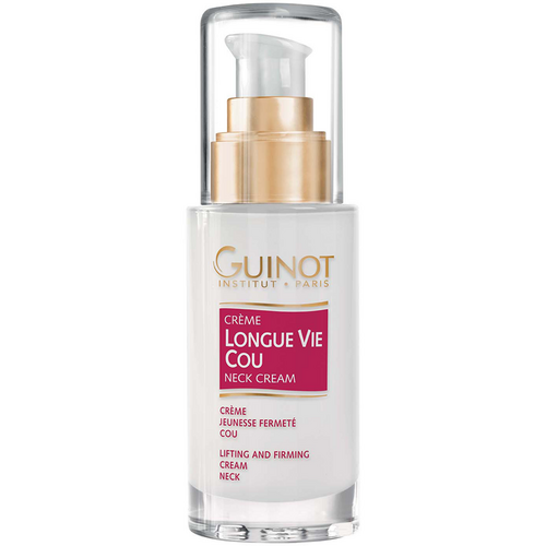 Guinot Longue Vie Firming Vital Neck Care on white background