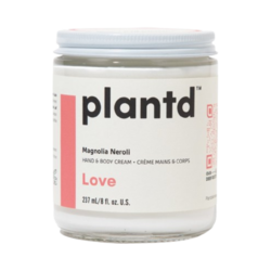 Love Magnolia Neroli Hand and Body Cream on white background