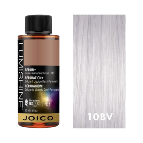 Joico LumiShine Demi Liquid Blue Violet Lightest Blonde - 10BV on white background