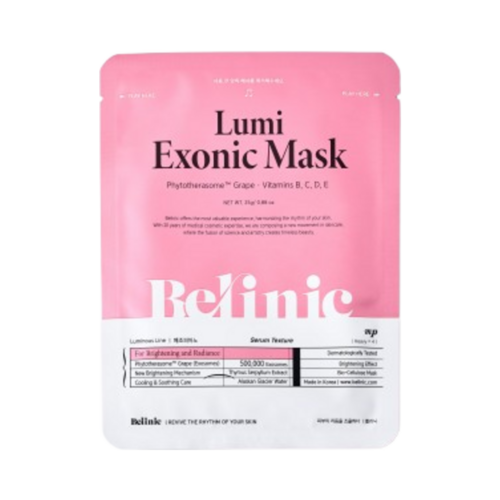 Belinic Lumi Exonic Mask, 5 x 25g/0.88 oz Belinic Lumi Exonic Mask on white background