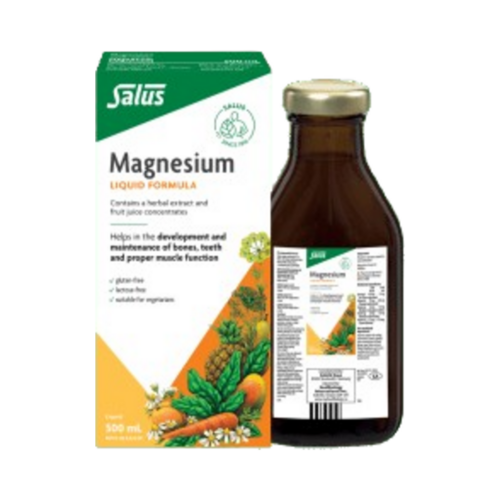 Salus Magnesium Liquid on white background