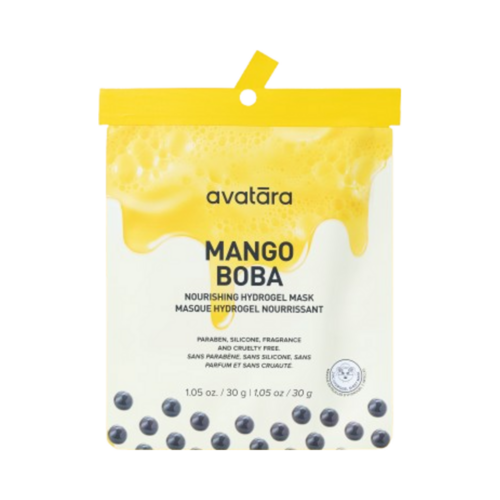 Avatara Mango Boba Nourishing Hydrogel Mask on white background