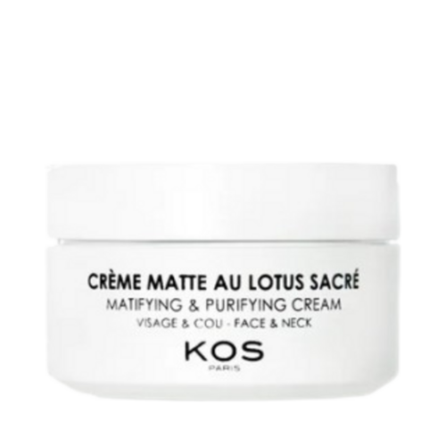 Kos Paris Matte Cream with Sacred Lotus on white background