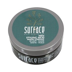 Men Styling Mud on white background