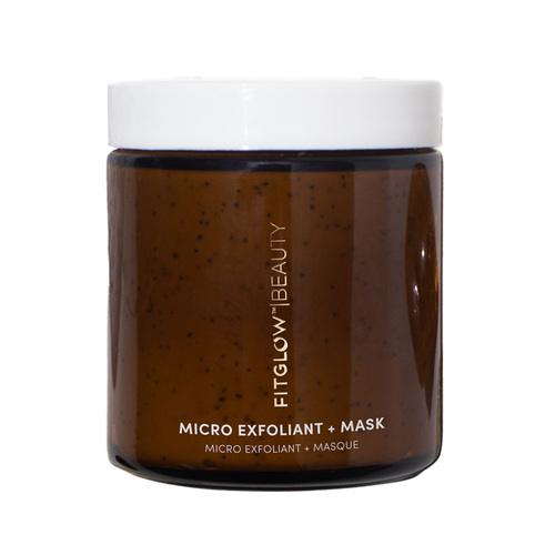 FitGlow Beauty Micro Exfoliant + Mask on white background