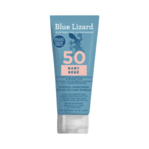 Blue Lizard Mineral Sunscreen Baby SPF 50 on white background