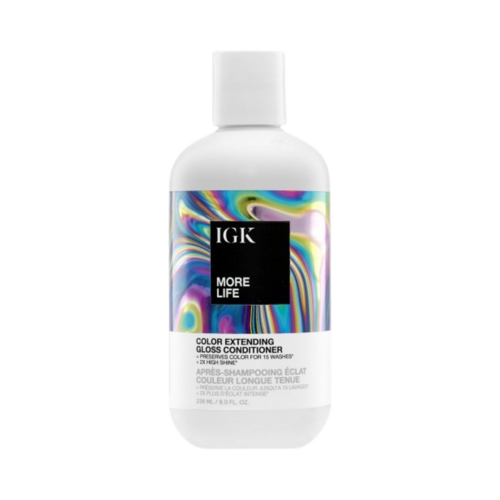 IGK Hair More Life Color Extending Gloss Conditioner, 236ml/7.98 fl oz IGK Hair More Life Color Extending Gloss Conditioner on white background