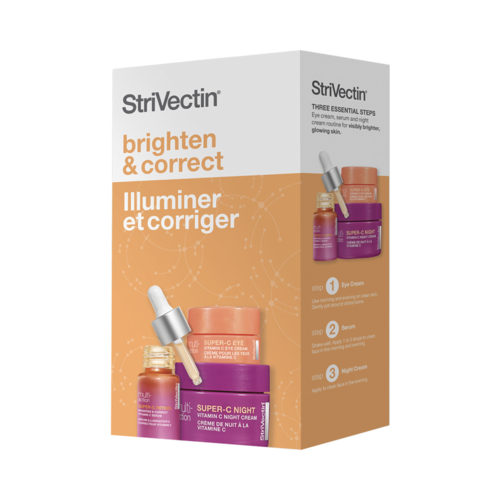 Strivectin Multi-Action Super-C Brighten and Correct Trio Kit, 1 set Strivectin Multi-Action Super-C Brighten and Correct Trio Kit on white background