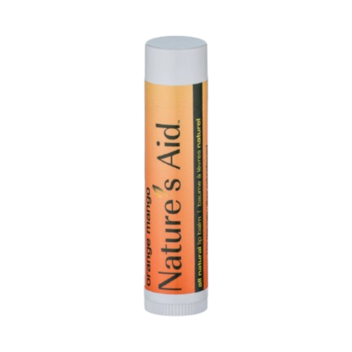 Natures Aid Natural Lip Balm - Orange Mango on white background
