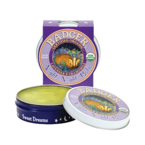 Badger Balms Night Night Balm on white background
